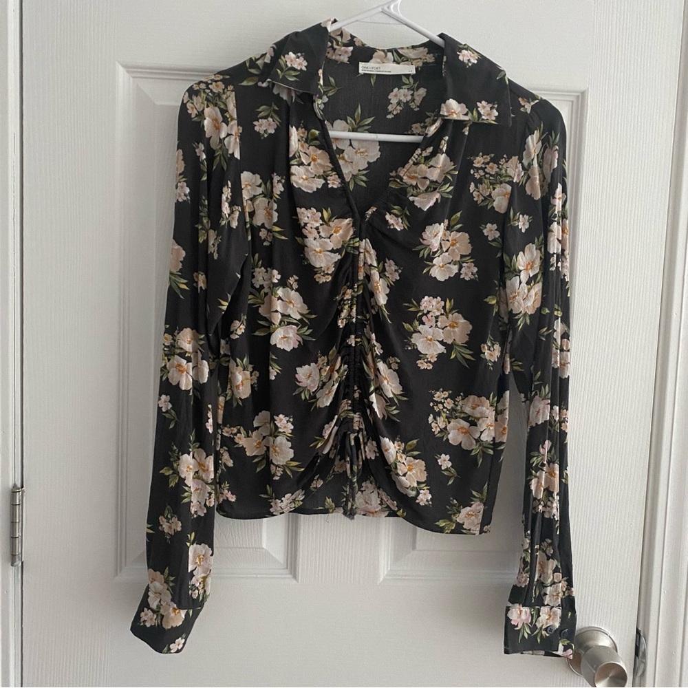 Oak + Fort floral top